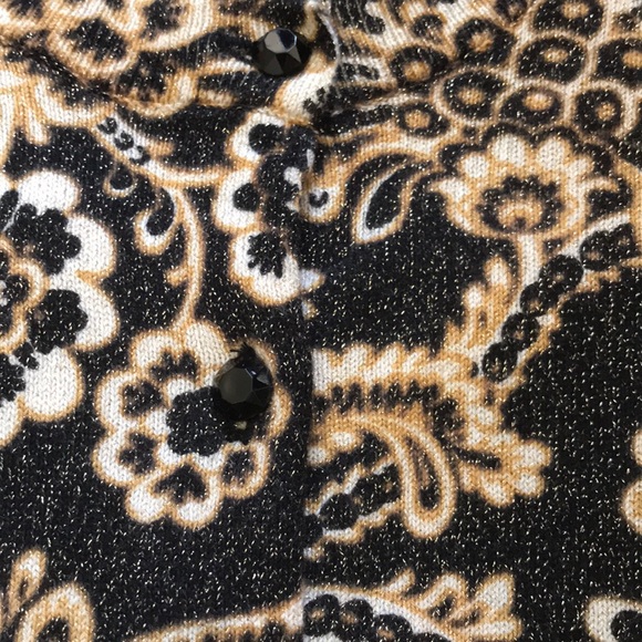 NWOT Talbots Festive Floral Cardigan - Picture 3 of 5